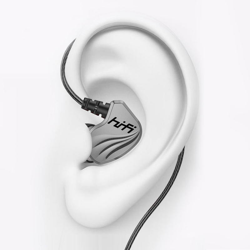 6D 4-Core Dual Moving Coil In-Ear 3.5mm HiFi Bass Wired Earphone Sports Earbuds_voghion.com