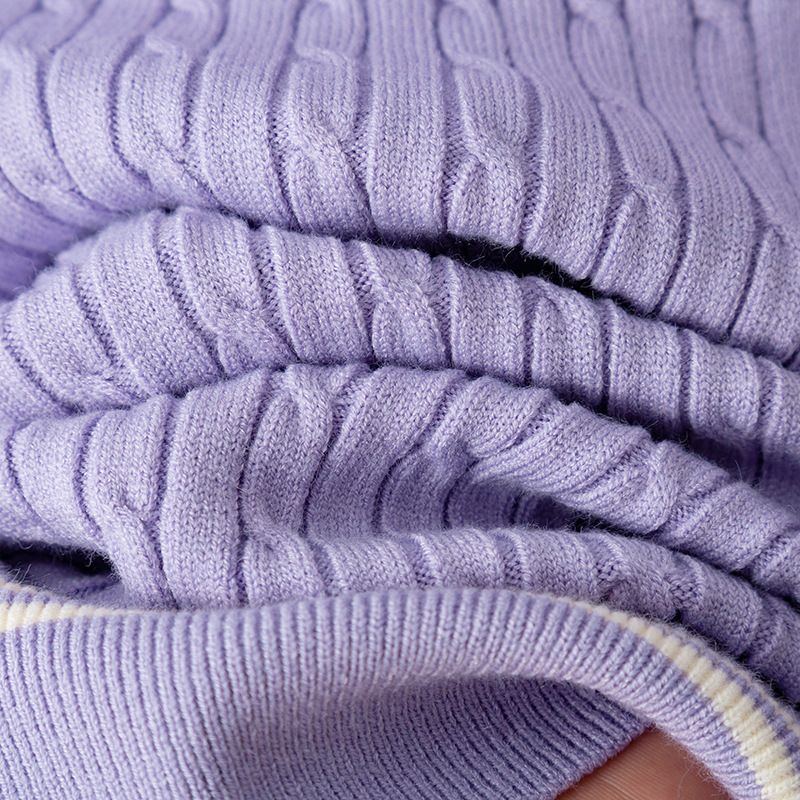 Elegante set di maglione e pantaloni in maglia - Completo casual a righe con pullover a maniche lunghe e pantaloni in morbida miscela di viscosa, versatile per l'ufficio e per tutti i giorni_voghion.com