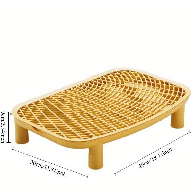Tapis filtrant double couche et sable, conception étanche, tapis amovible, compatible avec la litière pour chat, par PawParty Store_voghion.com