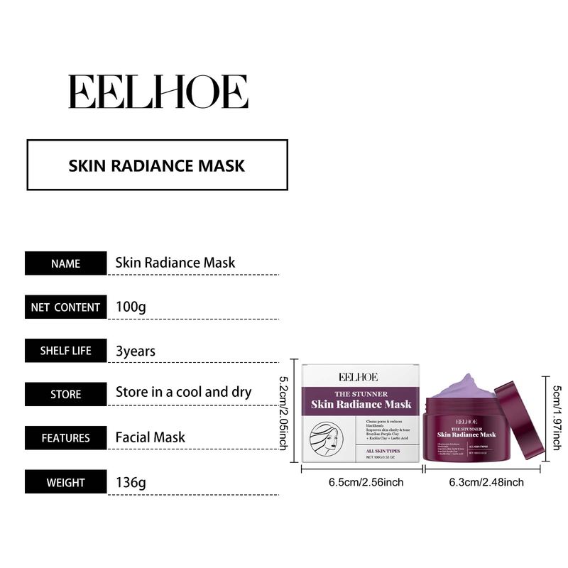 EELHOE Moisturizing Brightening Mask Hydrating And Moisturizing Face Firming And Moisturizing Skin Smear Treatment Mask_voghion.com