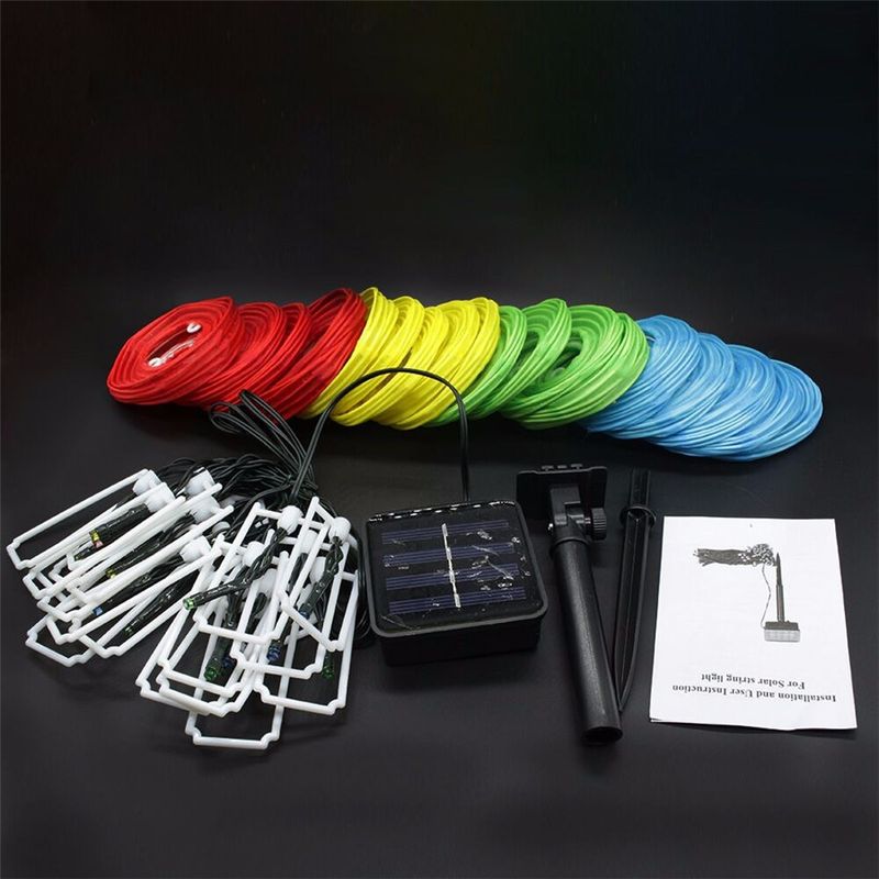 Wodoodporna kula latarniowa Solar String Light Globe Ball Christmas Party Fairy String Light Outdoor Patio Garden Girlanda_voghion.com