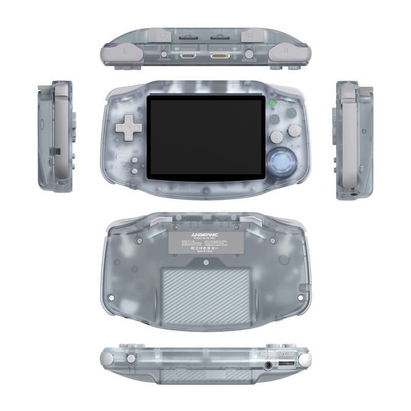ANBERNIC RG34XX Retro Handheld Console 3.4''IPS Screen Linux System HDMI Output Classic Remake Game Player Sentimental_voghion.com