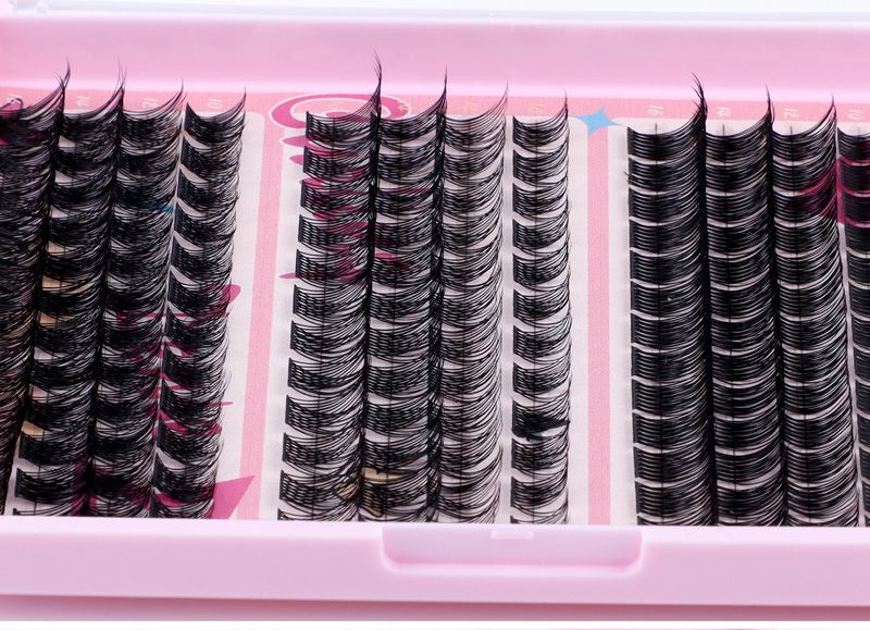 Cross border new 148 clusters mixed C curve false eyelashes set DIY segmented large capacity thick eyelashes wholesale_voghion.com