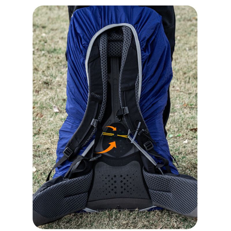 HIKEMAN Wasserdichte Rucksackhülle – Universeller Regenschutz zum Wandern/Camping (20–50 l) | Gut sichtbare Reflektorstreifen_voghion.com