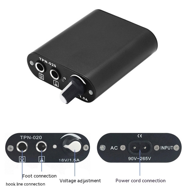 Doppelgeschoss-Maschinenset, komplettes Set an Startausrüstung, selbstlernende Maschine, Tätowierausrüstung_voghion.com