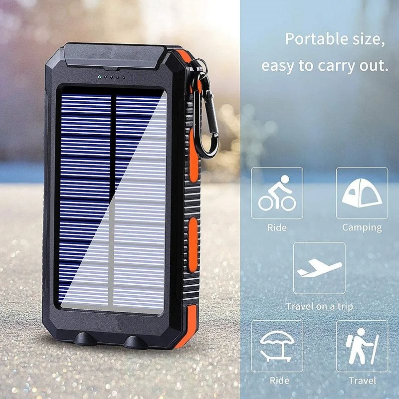 50000 MAh Solar Portable Charging Power Bank External Battery Charger Strong Light LED All Smartphones For Xiaomi_voghion.com