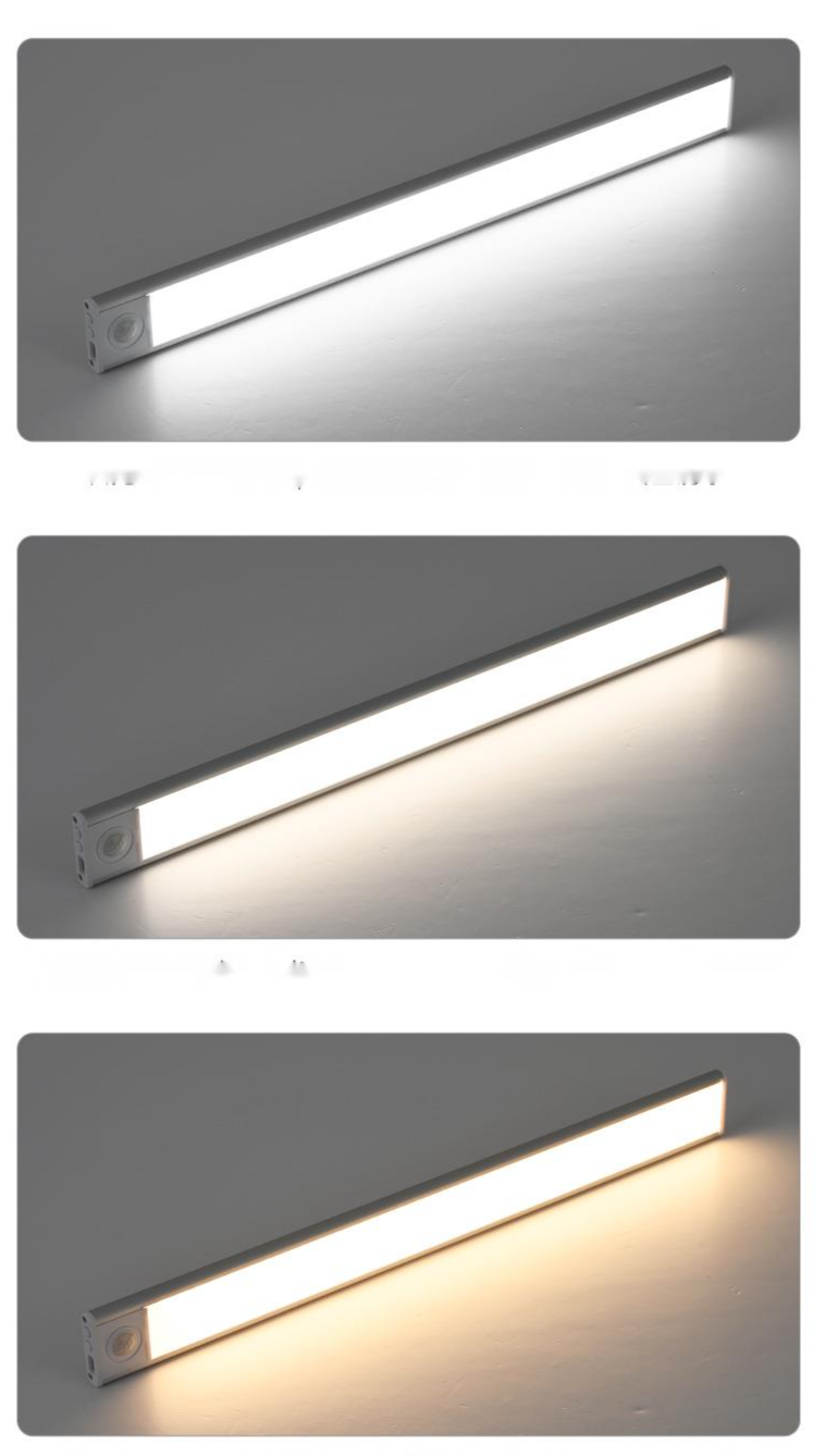 Ultra-Thin Smart LED Motion Sensor Rechargeable Magnetic Self-Adhesive Strip Light For Wine Wardrobe Cabinet_voghion.com