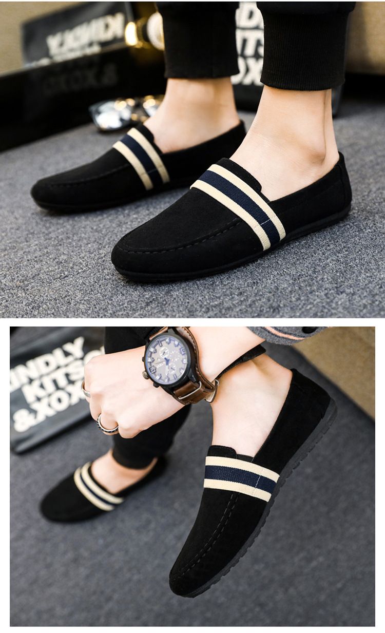Men’s Shoes New Autumn Style Tods Shoes Men's Breathable Casual Old Beijing Cloth Shoes Korean Style Trend Lazy One Step Canvas Shoes Men_voghion.com
