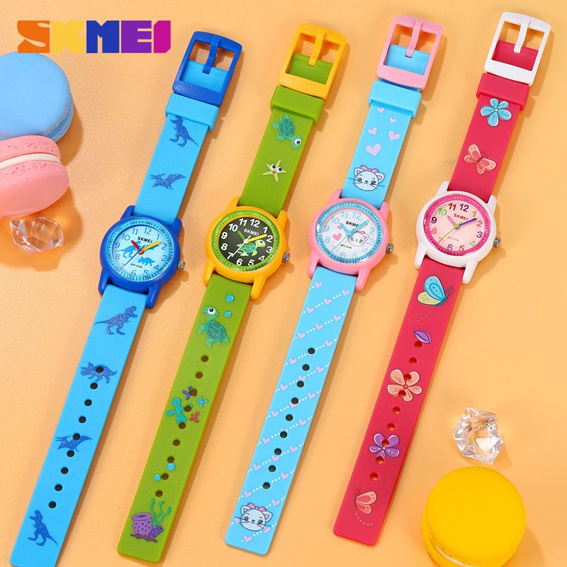 Timeless Beauty Student Edition Children's Waterproof Quartz Watch Ins Style Boys Girls Colorful Cartoon Wristwatch_voghion.com