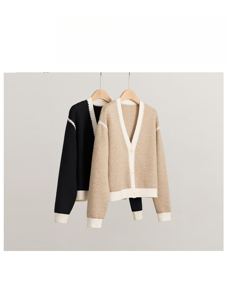 Vielseitiger eleganter Pendler-Cardigan 2025 Neue warme Innenbekleidung Damenmode-Jacke Herbst-Outfit_voghion.com
