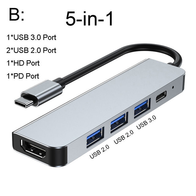 Mosible USB C Hub zu HDMI-kompatibler Rj45 VGA Adapter OTG Thunderbolt 3 Dock mit PD TF SD Jack3,5mm für MacBook Pro/Air M1 M2_voghion.com