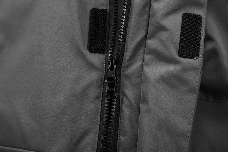 Jaqueta curta masculina com capuz e vários bolsos, casaco de inverno à prova d'água e vento, enchimento 550 de plumas de pato, jaqueta leve e quente_voghion.com