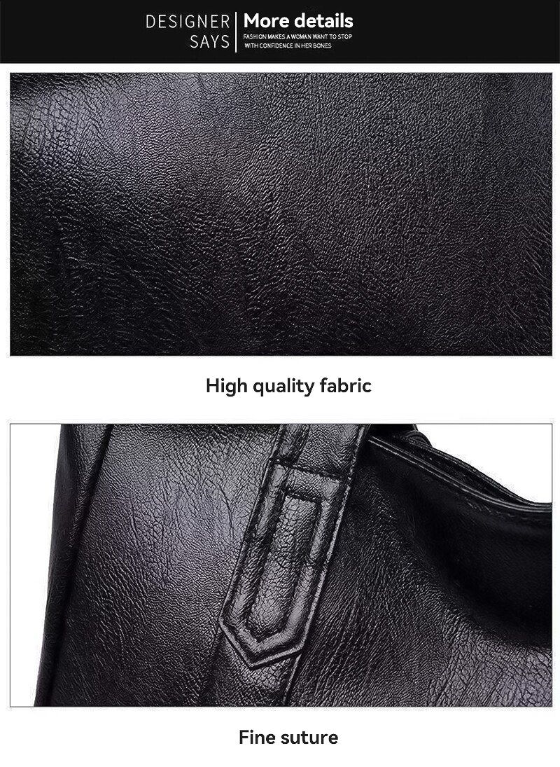 Vintage Large Capacity Tote Retro Vegan Shoulder Bag, Women's Casual Handbag For Commute_voghion.com