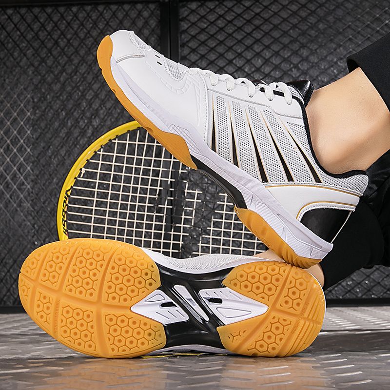 Badminton Shoes For Men And Women, Ultra-Light Breathable Non-Slip Shock-Absorbing Student Shoes, Professional Volleyball Training Shoes_voghion.com