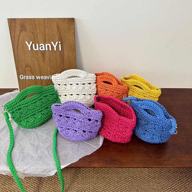 Summer Trend Handwoven Rope Art Crossbody For Women 25 New Ins Style Casual Travel Commuting Beach Bag_voghion.com