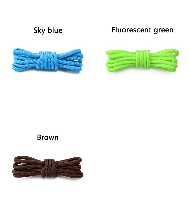Lacci classici rotondi Scarpe da ginnastica in poliestere resistente Lacci per scarpe Stivali solidi Lacci per scarpe 70/90/120/150 cm 1 paio gratuito_voghion.com