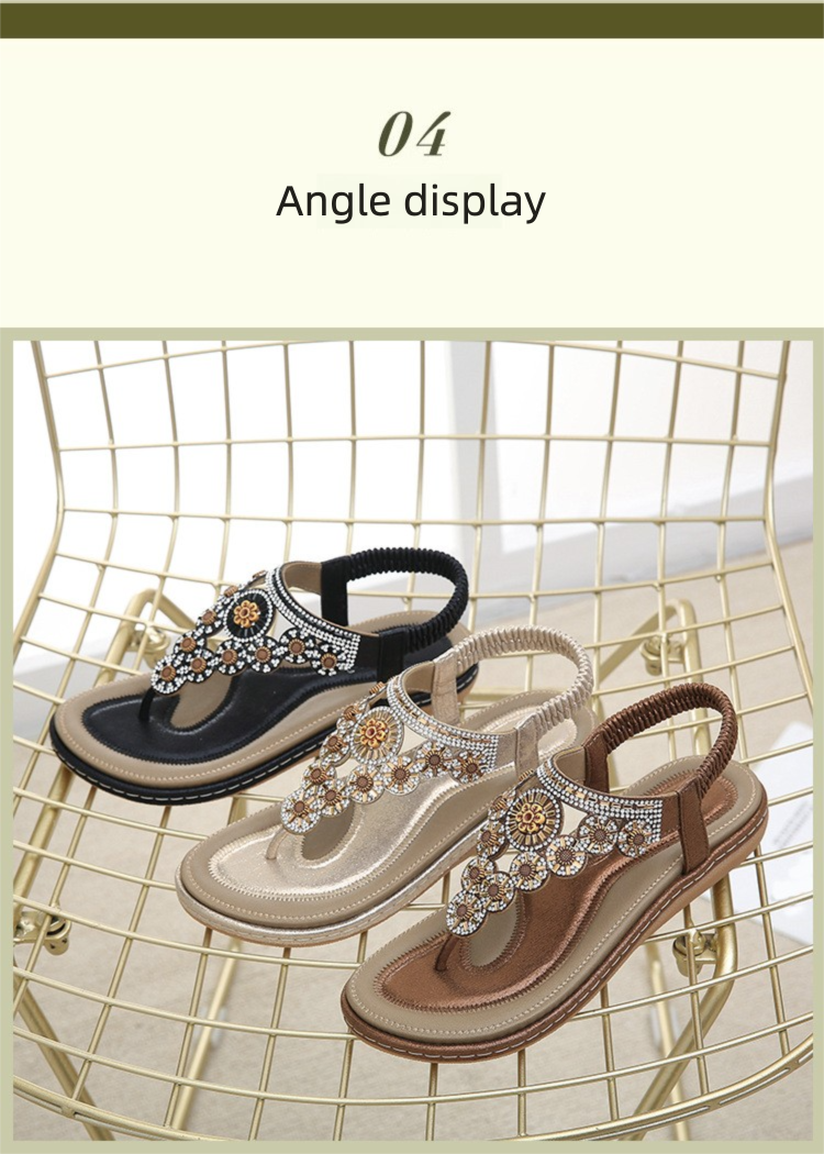 W676-7 New 2025 Flat Toe Clip-On Rhinestone Comfortable Sandals For Women_voghion.com