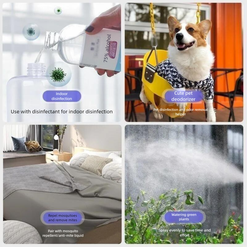 K5p Alcohol Spray Gun Blue Light Nano Electric Household Air Sterilization Express Atomizer Disinfection Machine_voghion.com