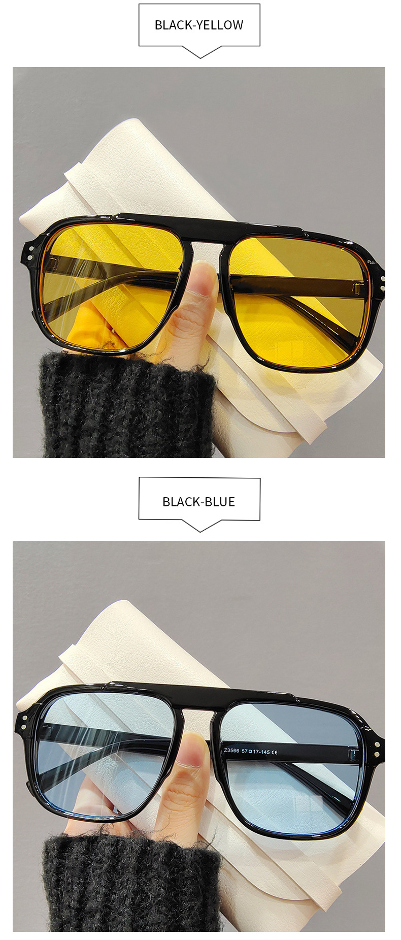 Unisex-Sonnenbrille, blendfrei, UV-Polarisator, Paar-Sonnenbrille_voghion.com