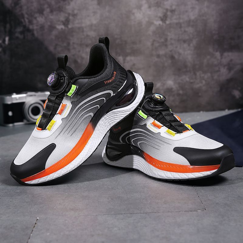Men's Spring And Summer Youth Shock-Absorbing Sneakers With Rotating Buttons_voghion.com
