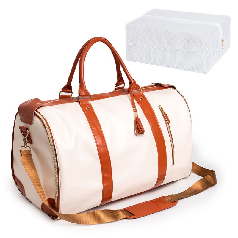 Handheld Foldable Women's Clothing Luggage Outdoor Gym Multifunctional Side Buckle Travel Bag_voghion.com