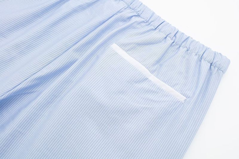 Women s Spring New Casual Striped Pajama Style Pants_voghion.com