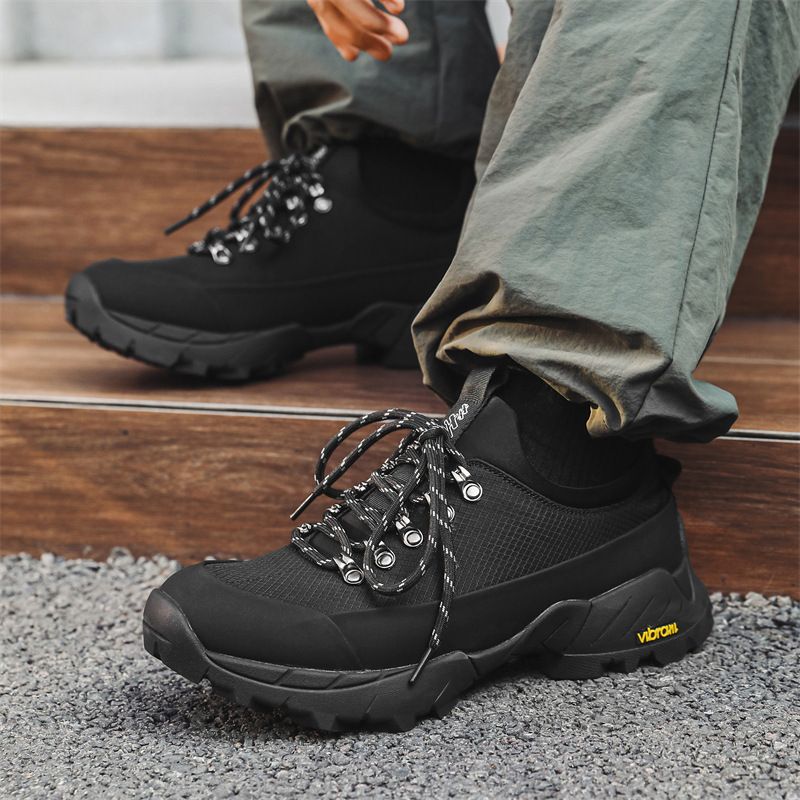 Work High Top Thick Bottom Hiking Shoes Casual Versatile Wear Comfortable Lightweight Stylish_voghion.com