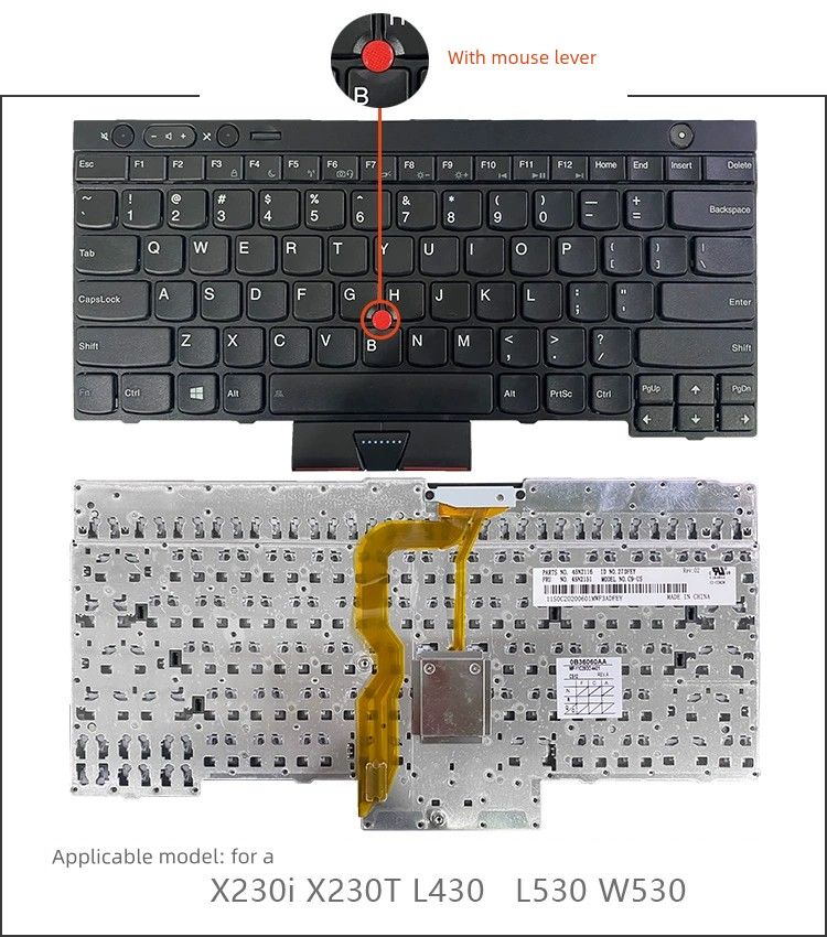 Suitable For Lenovo T420s T410i T430 T510 T520 T530 X220i W510 X230 Keyboard_voghion.com