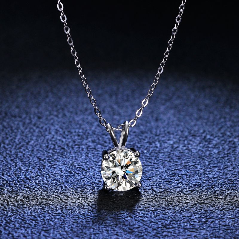 Tancise Luxury persoonallisuus hopea Moissanite riipus kaulakoru naisten klassinen vuorovesi osapuolen lahja_voghion.com