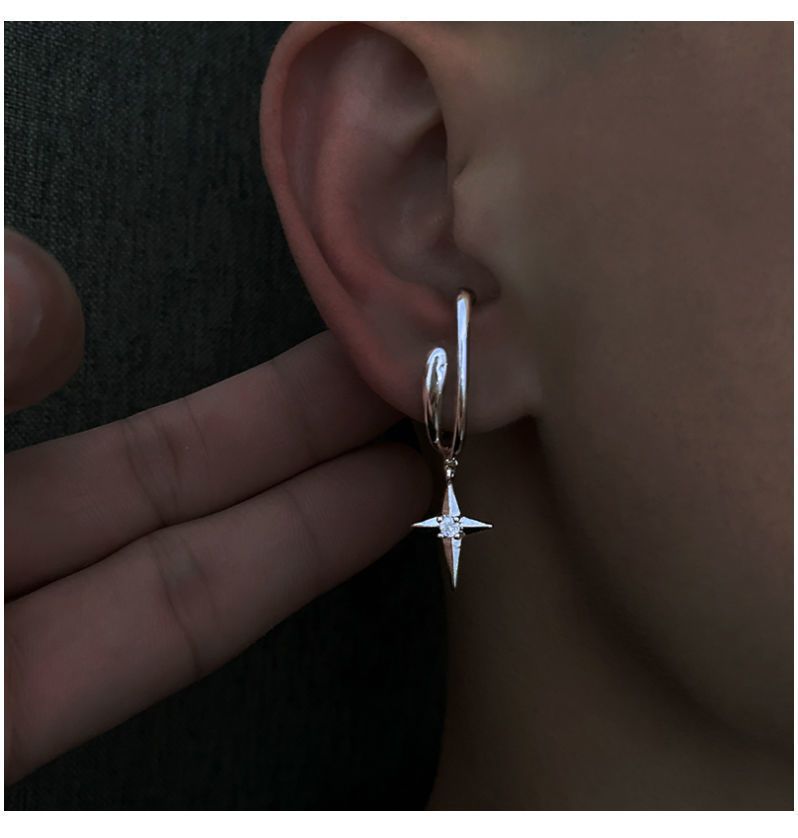 Huggie-Ohrringe für Männer, High-End-Nischen-Ohrclips für Herbst und Winter für Frauen, keine Piercings, einfacher Studentenstil, kalte Ohrknochenclips, Ohrringe_voghion.com