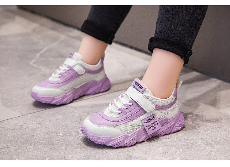 2024 frühjahr Neue kinder Sport Mädchen Casual Mesh Atmungsaktive Leichte Laufschuhe Student Kleine Weiße Schuhe_voghion.com