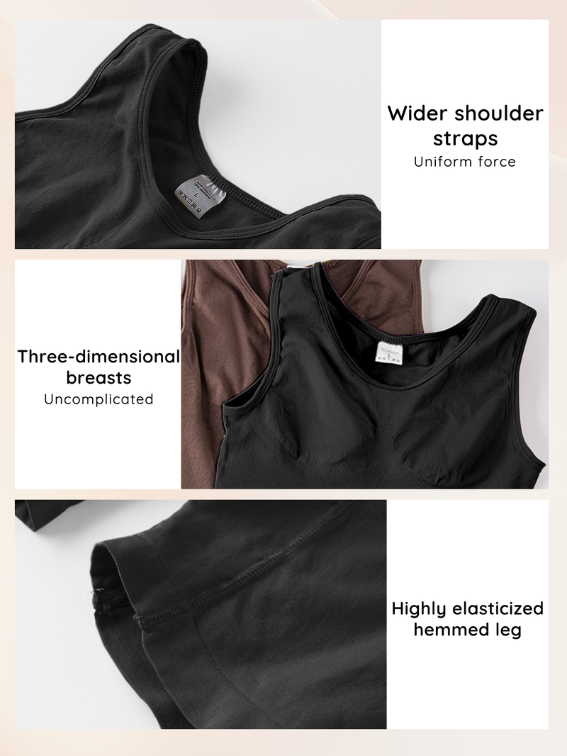 POKARLA Sexy Bodysuits Full Coverage Shapewear Oberschenkel-Figurformer Body mit breiten Schultern Figurformender Jumpsuit Nahtlose Shapewear Schlankmachend_voghion.com