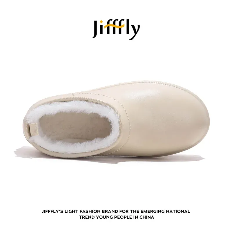 Jifffly Designer Shoes Women's 2025 Autumn Winter New Collection With Veet Warm Outdoor Thick Bottom Height Boosting_voghion.com