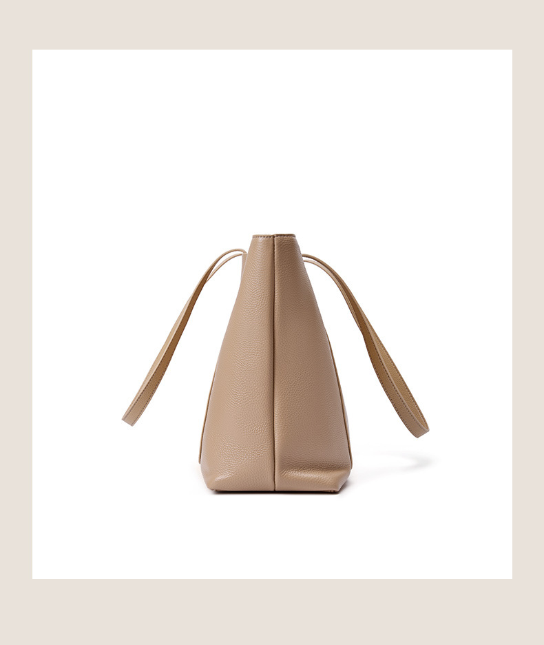 Luxuriöse Tragetasche mit großem Fassungsvermögen – stilvolle und geräumige Umhängetasche aus echtem Leder, klassisches Design mit Nähten, perfekt für die Arbeit und den täglichen Gebrauch_voghion.com