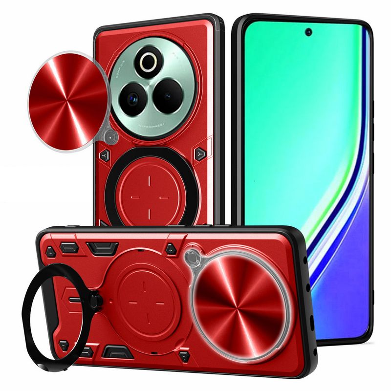 Metalowy pierścień magnetyczny do mocowania kamery w samochodzie, etui ochronne do P3 Realme 14 + 13 12 Pro 12+, obrotowy uchwyt_voghion.com