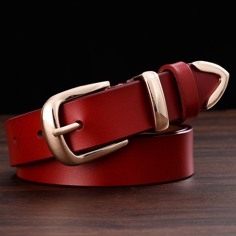 HOT Available In Plus Size Women Leather Belt Brand Ladies Length: 95-120cm Belts For Female Width:2.8cm_voghion.com