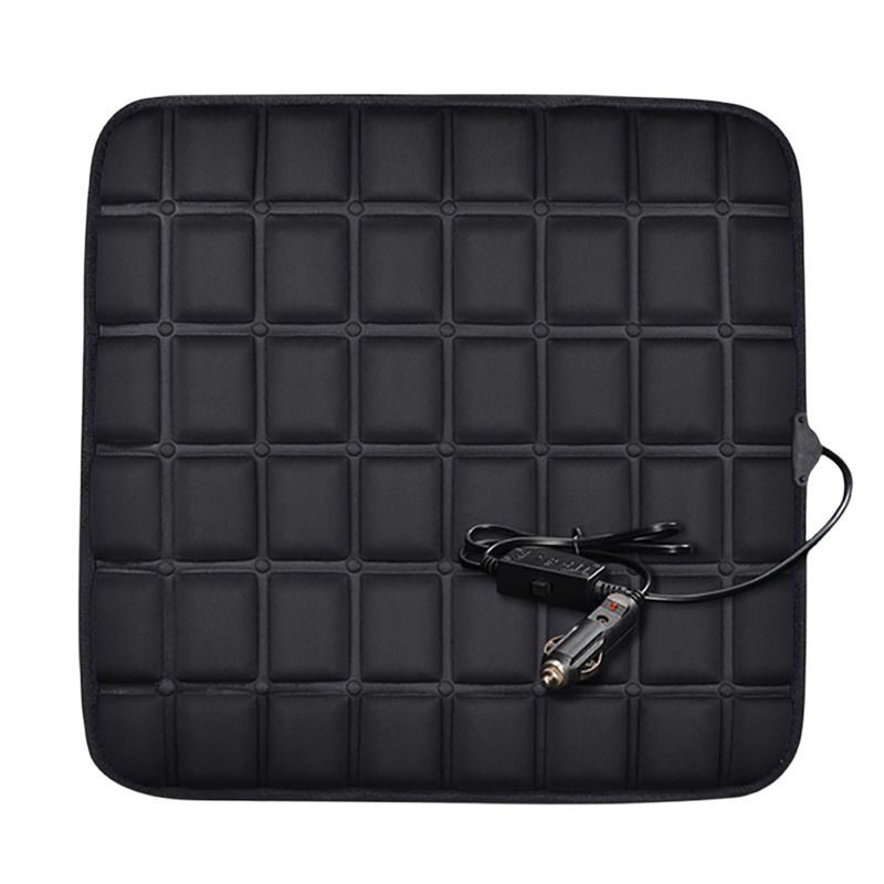 12V Heated Cover Electric Heating Pad Front Cushion Adjustable Temperature Universal Winter Car Seat Covers Warmer_voghion.com