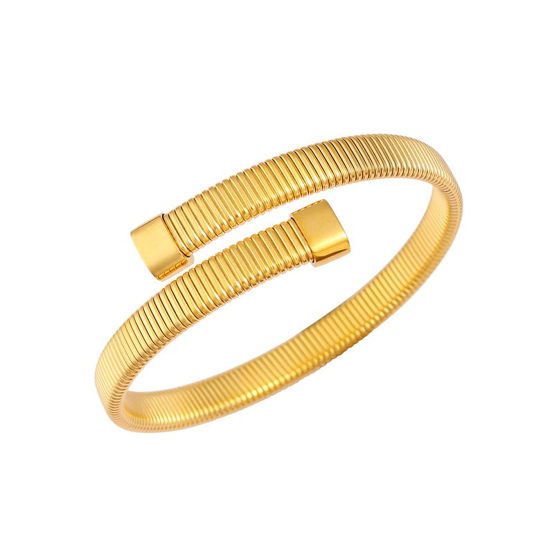 Damen Schmuckset Mode Offene Armbänder Personalisierte Breite Version Schlichter Ringkragen Punk Stil Schmuckset Weiblich_voghion.com