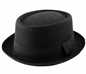 Porkpie Hats For Men Classic Textured Ribbed Band Porkpie Hat Men Trilby Hats_voghion.com