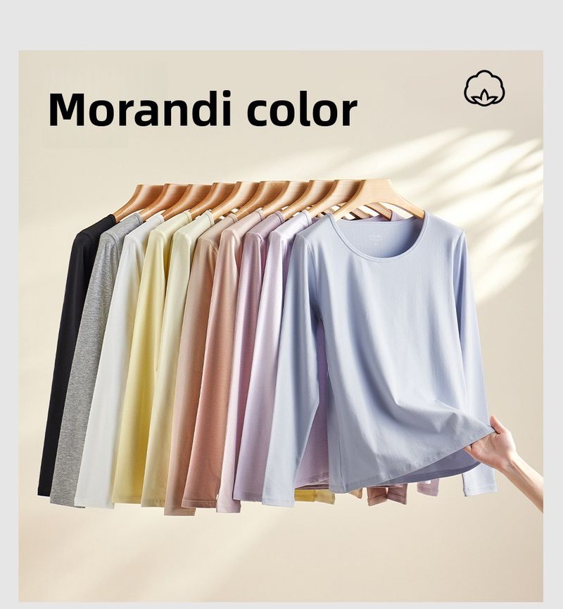 Ensemble de sous-vêtements thermiques pour femmes, antibactérien, en pur coton, grande taille, haute élasticité, sans coutures, chauffant, coupe ajustée, fin_voghion.com
