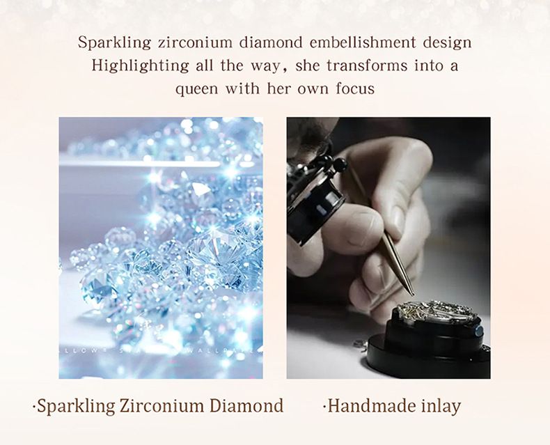 Elegant Square Women's Watch With Roman Numerals And Rhinestones, Waterproof Quartz Watch For Women, Stainless Steel/PU Leather/Mesh Band_voghion.com