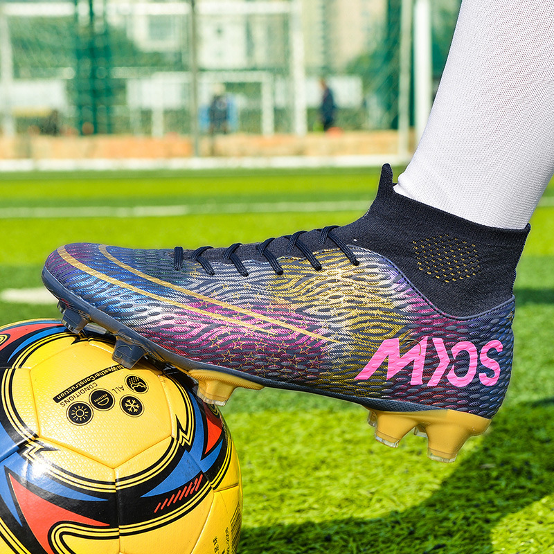 Mandarin Duck Çift Futbol Ayakkabısı Erkek Öğrenci Uzun TF Kırık Çivi Suni Çim Oyun Eğitim Ayakkabıları_voghion.com