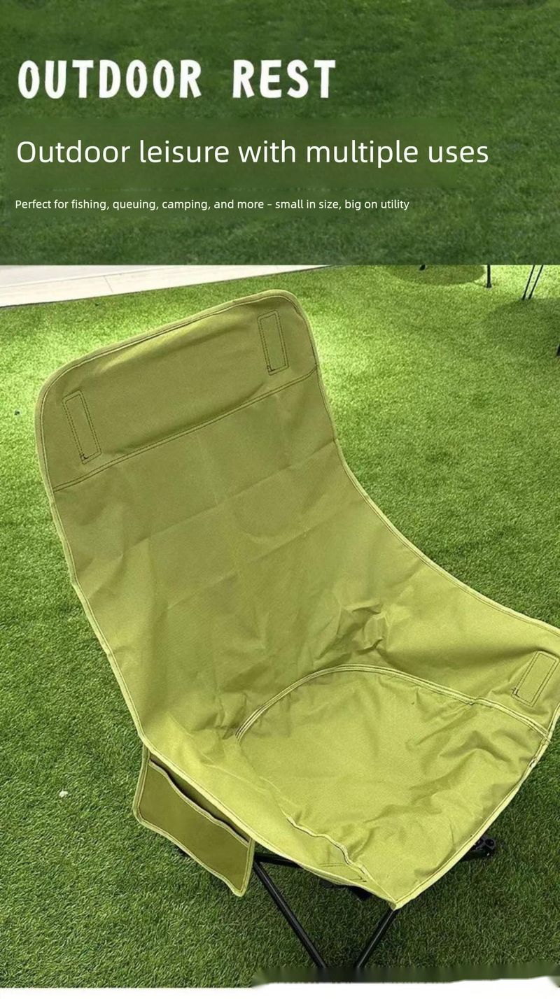 Outdoor Klapp Erhöhte Mond Tragbare Hocker Angeln Strand Tisch Stuhl Camping Ausrüstung_voghion.com