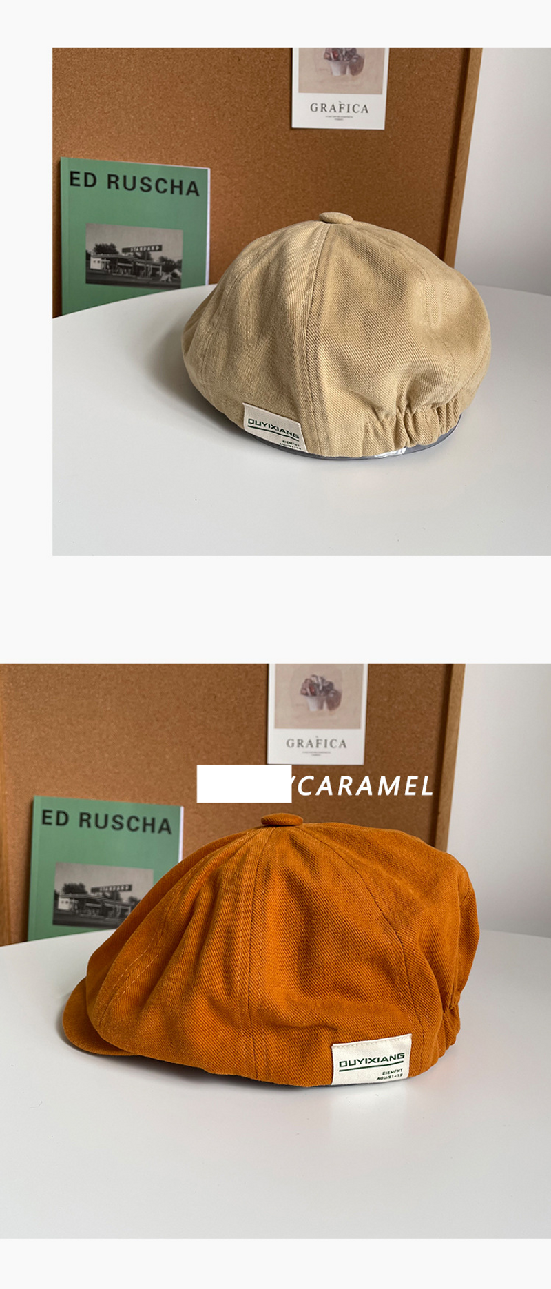 Cappello ottagonale unisex Daddy Caramel Top Retro da uomo e da donna con tesa corta_voghion.com