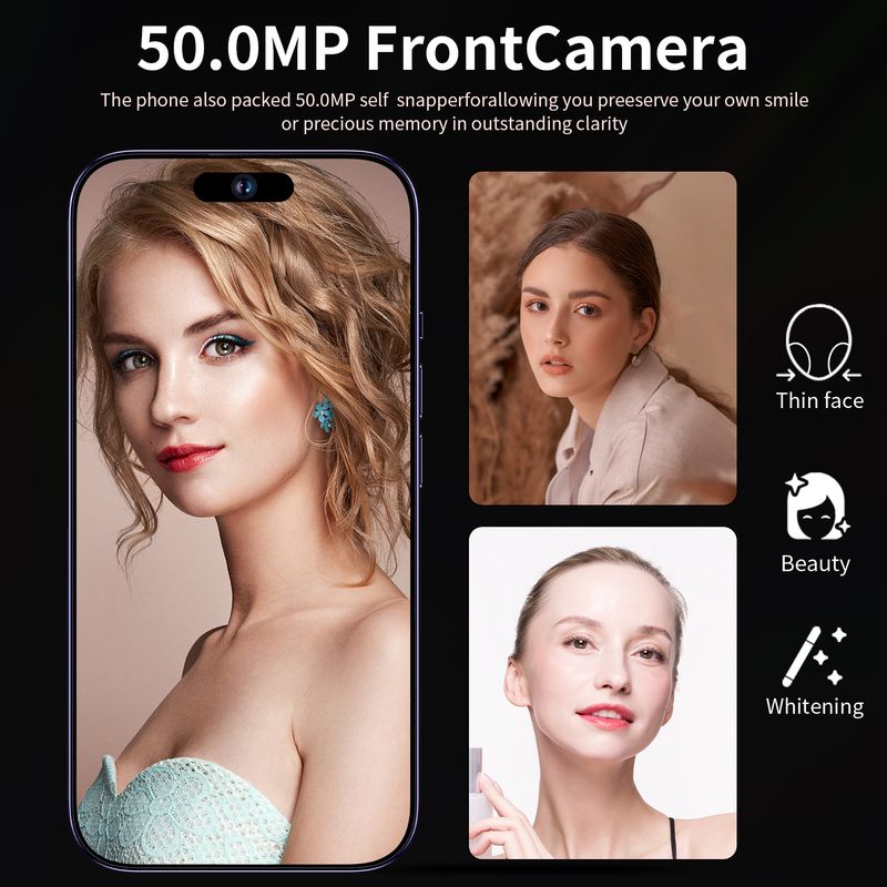 Smartphone I15 ProMax Large Screen 16+1T Phone (Jin)_voghion.com