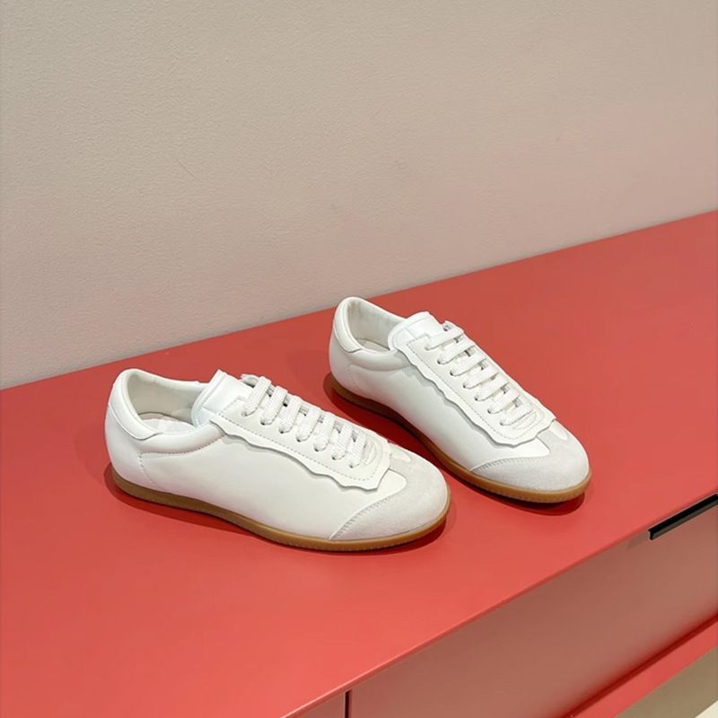 Das Fußgefühl ist zu gut ~ 2025 Neue Ballett-Stil Deutsches Training Casual Sports Kleine weiße Brettschuhe_voghion.com