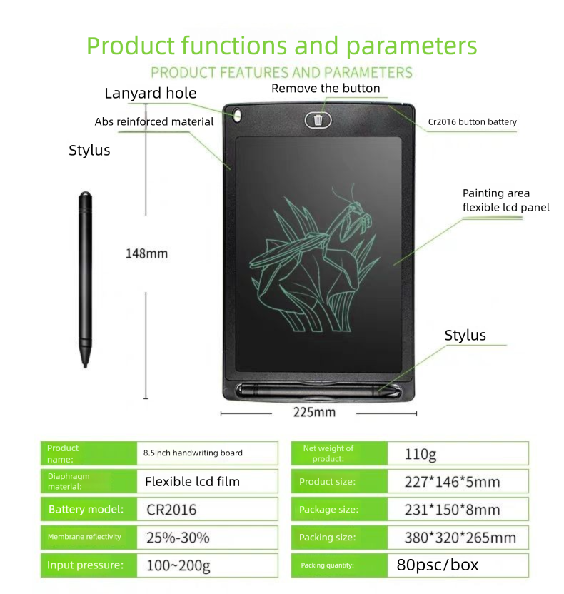 Special Offer: Originally 69, Now 12.8. Upgraded 8.5inch LCD Writing Board, Unlimited Drawing Version_voghion.com