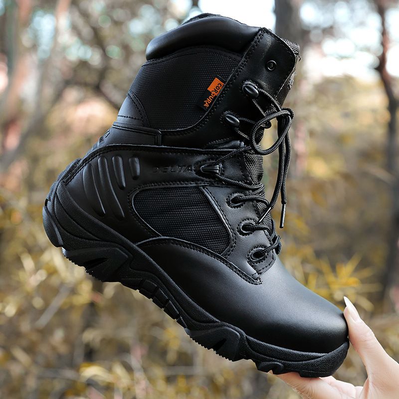 Combat Boots Men's Outdoor Hiking Boots High Tops Desert Boots Tactical Boots Army Junkies Training Boots_voghion.com