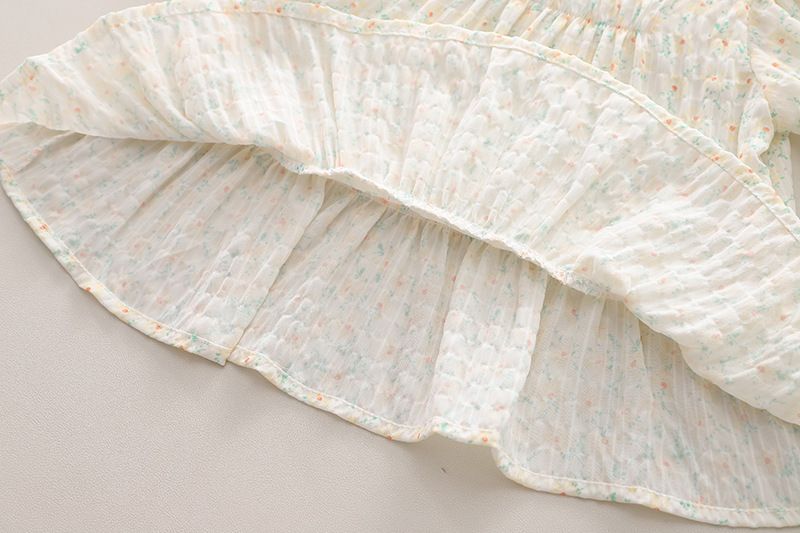 Two piece set western-style children's floral short sleeved long pants girls summer, 2 pieces of clothing for little_voghion.com