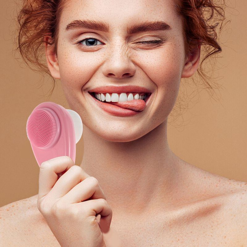 Brosse nettoyante pour le visage en silicone pour homme_voghion.com